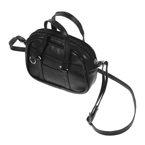 JOINPAYA 18-Zoll-puppenhandtasche Mini-Rucksack Geldbörse für Puppen Miniaturtasche Modell Puppenhaus Zubehör Schwarz Groß von JOINPAYA