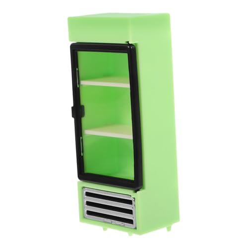 JOINPAYA Puppenhaus Kühlschrank Mini Kühlschrank Modell Puppenhaus Dekoration Kühlschrank Dekoration Mini Kühlschrank Spielzeug Küchenminiaturen Modell mikro kühlschrank Plastik Green von JOINPAYA