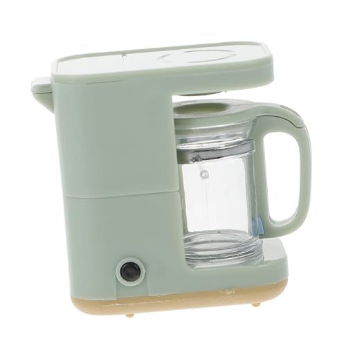 JOINPAYA Puppenhaus Puppendekor kleine Kaffeemaschine Herd Miniaturen Bücher für kinderspielzeug Puppenhaus -Accessoire Mini-Kaffeemaschinen-Modell Abs Green von JOINPAYA