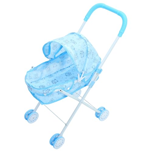 JOINPAYA Puppenwagen für kinderspielzeug Kid Toys Kinderwagen für Kleinkinder Partyspiele Kinderwagen Kleinkind-Babypuppen-Kinderwagen Oxford-Stoff Sky-Blue von JOINPAYA