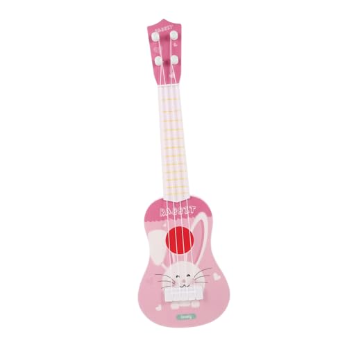 JOINPAYA Saiten Ukulele für Kinder Instrument Kleinkind Gitarre Ukelele for sankastenspielsachen Ukulele-Spielzeug für das frühe Lernen frühes musikalisches Lernspielzeug Plastik Rosa von JOINPAYA