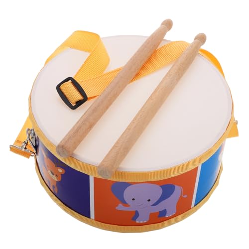 JOINPAYA Satz Percussion-Trommel Für Kleine Trommel Für Tragbares Schleifband Vorschulspielzeug Geräuschspielzeug Dreieckige Percussion-Instrumente Kinderspielzeug Pu von JOINPAYA