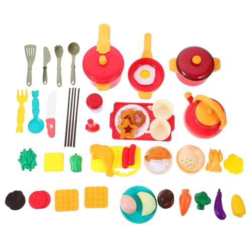 JOINPAYA Satz Spielhaus Miniküche Pfannen Kochgeschirr geschirrset kinderküche Kitchen Set for kinderküChe zubehör Simulation Mahlzeiten Besteck Kochutensilien Plastik Blue von JOINPAYA