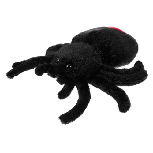 JOINPAYA Schwarzes Stofftier Spinnen-kuscheltiere Halloween-stofftier Tarantel Gefüllte Spinne Plüschspinne Süße Kuscheltiere Plüschtiere Heimdekoration Pp Baumwolle Black von JOINPAYA