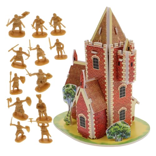 JOINPAYA Set 100 Stücke Ritter Modell Armee Männer Spielzeug Mittelalterliche Miniatur Burg Modell Spielzeug Soldat Modell Mittelalterliche Burg Spielzeug Mittelalterliche Ritter Figuren von JOINPAYA