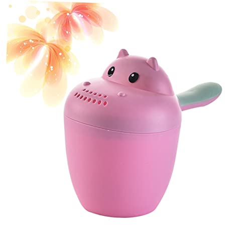 JOINPAYA Shampoo Becher Im Cartoon Hippo Design Pinker Shampoo Cup Für Mit öffel Und Badewannenspielzeug Ideales Für Jungen Und ädchen Zum von JOINPAYA