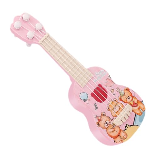 JOINPAYA Simulation Gitarre Kinder-Ukulele Kunststoff-Ukulele Mini-Ukulele Kindergitarreninstrumente Gitarre Für Kinder Ukulele Für Kinder Früherziehung Ukulele Kinder Gitarre Plastik von JOINPAYA