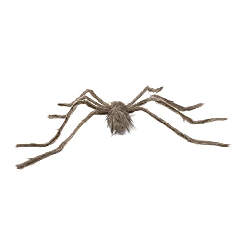 JOINPAYA Simulation Plüschspinne Halloween-Schlauchboote große Spinne Augäpfel Ornamente Halloween dekoartikel Outdoor Halloween gefälschte Plüschspinne Halloween- Brown von JOINPAYA