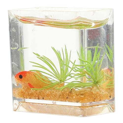 JOINPAYA Simulations-Aquarium-Modell Hausdekoration Dekoration für Miniaturhäuser Aquarium- Puppenhaus Übertopf Puppenhaus-Aquarium Miniatur-Szenendekor Küchentisch Mittelstücke von JOINPAYA