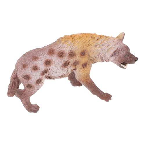 JOINPAYA Simulationshyänenmodell Hyäne Spielzeug Wildtier-Spielzeug Simulationshund Hyänenstatue Kinder Spielzeug Wildtier Realistische Hyäne Modell Tiermodell Hyäne-Ornament Plastik von JOINPAYA