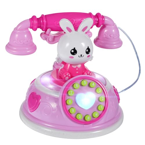 JOINPAYA Simuliertes Telefon Haushaltsgerät Spielzeug Kindertelefon Kindertelefon Spielzeug Telefonspielzeug Telefonsimulationsspielzeug Leuchtendes Spieltelefon Babyspielzeug von JOINPAYA