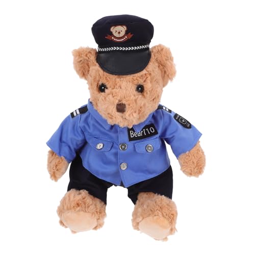 JOINPAYA Sitzender Bär Plüschspielzeug Polizist Stofftier für Kinder Weiches Bären Spielzeug als Dekoration JOINPAYA Sitzender Bär Plüschspielzeug Polizist Stofftier für Kinder Weiches Bären Spielzeug als Dekoration von JOINPAYA