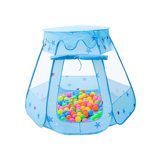 JOINPAYA Spielhaus für Kinder Tent Kinder zelte Kinderzelt für Party spielezelt Ozeankugelzelt für Kinder Hexagon Kinderspielzelt Kinderspielhaus für drinnen Schloss Spielzelt Blue von JOINPAYA