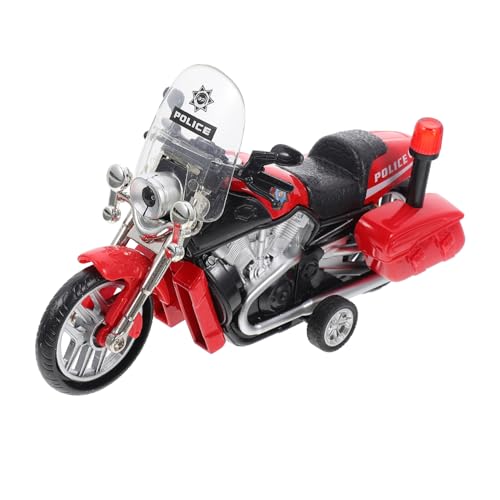 JOINPAYA Spielzeug Kinder puppenwagen kinderspielzeug Auto Motorräder für Kinder Pull-Back- Kindermotorrad Leichtmetall-Motorradmodell Simulation Motorradspielzeug Abs rot von JOINPAYA