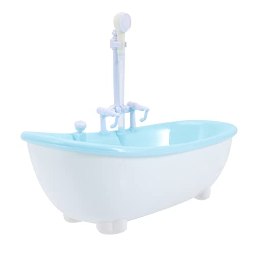 JOINPAYA Spielzeug für Sprühwannen Badespielzeug Puppenbadewanne mit Sprüher Spielzeug für Babypuppen Badewanne für Kleinkinder Vorschulspielzeug Miniaturspielzeug Plastik Sky-Blue von JOINPAYA