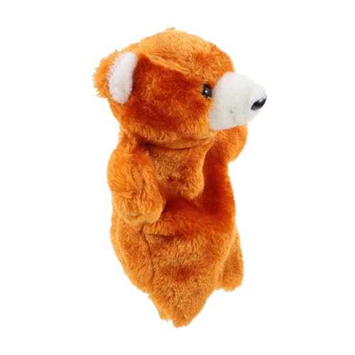 JOINPAYA Teddybär-handpuppe Bildung Handpuppe Plüschtier Kindertierpuppe Handspielzeug Für Tierspielzeug Zum Geschichtenerzählen Bär Tierpuppe Pp Baumwolle Chocolate von JOINPAYA