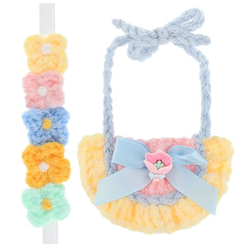 JOINPAYA Teiliges Puppenkleider-Set Kompatibel mit Labubu Puppen Miniatur Halstuch Gestricktes Blumenhaarband Weiche Baumwolle Accessoires für Sammler JOINPAYA Teiliges Puppenkleider-Set Kompatibel mit Labubu Puppen Miniatur Halstuch Gestricktes Blumenhaarband Weiche Baumwolle Accessoires für Sammler von JOINPAYA