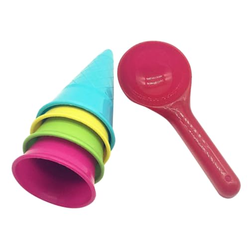 JOINPAYA Teiliges Sandspielzeug für Eiscreme Bechern und Löffel Leichtes Strandspielzeug in Bunten Farben Sicher für Sandkasten und Strand für Mädchen und Jungen JOINPAYA Teiliges Sandspielzeug für Eiscreme Bechern und Löffel Leichtes Strandspielzeug in Bunten Farben Sicher für Sandkasten und Strand für Mädchen und Jungen von JOINPAYA