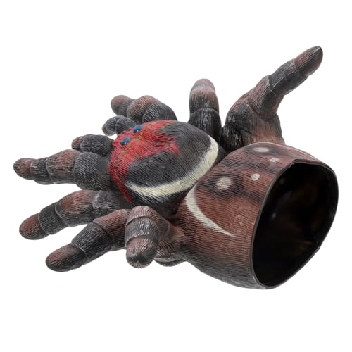 JOINPAYA Tier Handpuppe Spinne Handpuppe gruselige Puppen Halloween-Party-Spielzeug interaktives Spielzeug sankastenspielsachen spiderma Tierhandschuhe Kinderspielzeug Plastikpuppen Coffee von JOINPAYA