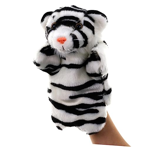 JOINPAYA Tiger Marionette Puppen Für Kinder Puppenspielzeug Interaktives Tierspielzeug Tierkopf Handpuppe Rollenspiel Handpuppe Tierhandschuhpuppe Cartoon-tierpuppe Geschichte Marionette von JOINPAYA