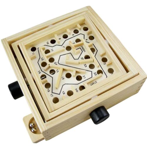 JOINPAYA Spielzeug Puzzle Holz Kugeln Spiel Spielzeug für Jungen und Mädchen Pädagogisches Desktop Labyrinth für Jungen und Mädchen von JOINPAYA