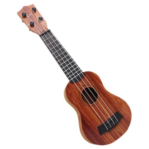 JOINPAYA Mini Gitarre Ukulele Für Mini Ukulele Gitarre Für Kleinkinder 35cm Simulation Musikinstrument Ideales Lernspielzeug Für Jungen Und Ädchen Holzfarbe Ukulele Lernen von JOINPAYA