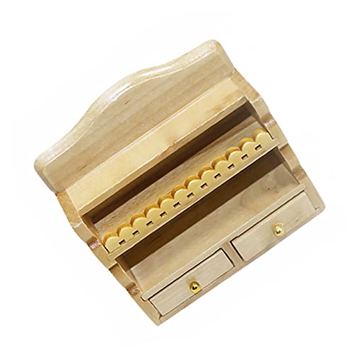 JOINPAYA Wandschrank Modell Für Puppenstubenmöbel Miniaturmöbel Mini-möbelmodell Miniatur-puppenhausmöbel Puppenhaus Bücherregal Puppenhaus-küchenschrank Mini-möbelzubehör Holz von JOINPAYA