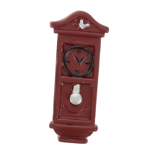 JOINPAYA Wanduhr Mikrolandschaft Miniaturen Zubehör Für Puppenhäuser Puppenhausverzierung Miniatur-zubehör Mini-uhrenfigur Modell Wanduhr Zubehör Für Die Puppenherstellung Brown Harz von JOINPAYA