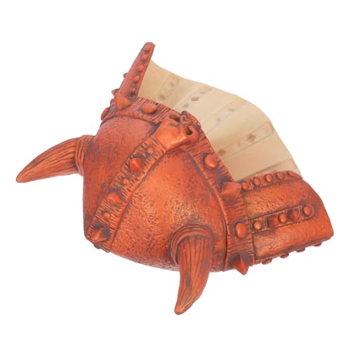 JOINPAYA Wikingerhelm Dekorativer Karnevalshut Tanzpartyhut Kostüm Hut Wikingerhut Cosplay Partyhut Aus Ochsenhorn Stirnband Aus Ochsenhorn Ochsenhörner Stirnband Helmmütze Emulsion Brown von JOINPAYA