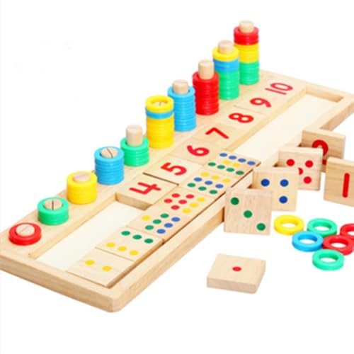 JOINPAYA Zählspiel Zahlen Lernen Für Pädagogisches Holzspielzeug Zur Der Zählfähigkeiten Und Frühen Mathematikkenntnisse Ideal Für Kleinkinder Und Vorschulkinder von JOINPAYA