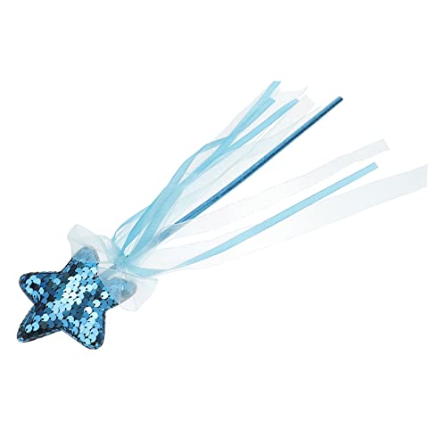 JOINPAYA Zauberstab Prinzessin Kostüm Zauberstäbe Prinzessinnenstäbe Sternenfee Zauberstäbe Feenstab Fairy Wand The Withe Princess Engel Fee Stock Stern-Glitzer-Zauberstäbe Polyester Blue von JOINPAYA