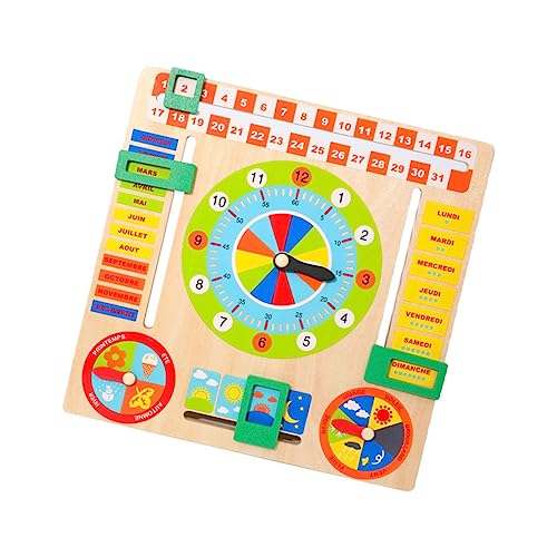 JOINPAYA Zeit Lehrmittel Digitaluhren Sortieruhr Spielzeug Puzzle-Spielzeug Spielzeug Uhr Für Kinder Kinderpuzzle Uhr Spielzeug Zeitschaltuhr Spielzeug Stamm Spielzeug Hölzern Colorful von JOINPAYA