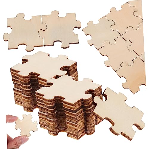 JOINPAYA Zusammengebaute Bausteine Puzzle-Spielzeug leeres Puzzle Rätsel malen Leere Rätsel zum Zeichnen DIY Bastelausschnitt unvollendetes Rätsel Holzpuzzles Puzzles aus Holz von JOINPAYA