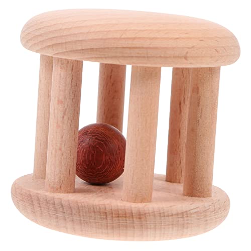 JOINPAYA die Glocke rütteln Rhythmus- Kleinkindspielzeug kinderinstrumente Kinder musikinstrumente Rasselspielzeug für Kinder aus Holz Brown von JOINPAYA