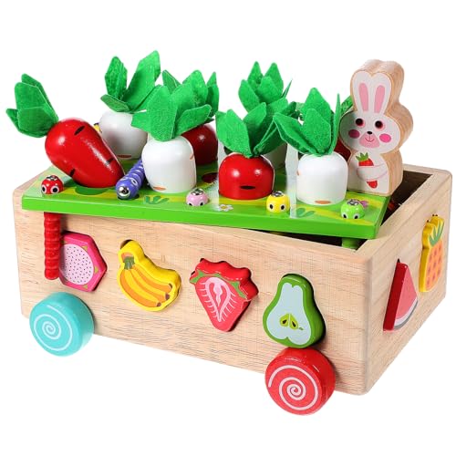 JOINPAYA für kindergeschenke kindergeburtstags mitgebsel zabawki stymulujące rozwój Toy car holzspielsachen Toys Cars Carrot Harvest Toy Educational Toys hölzern von JOINPAYA