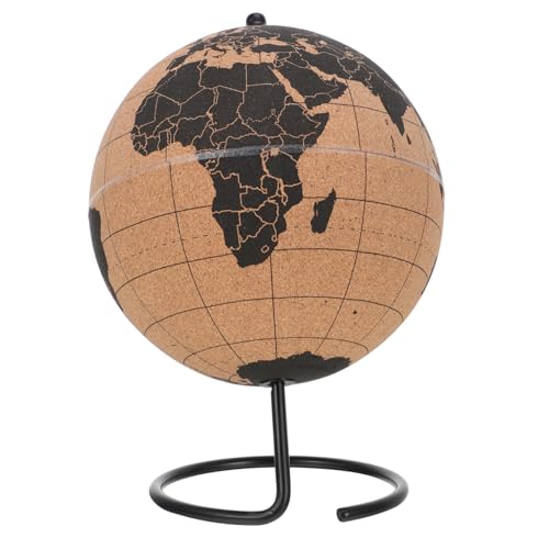 JOINPAYA geografische Globen mit Ständer Weltkugel für das Büro Antike Weltkugel Erdkugel ametist z Office tabel Weltkugel mit Ständer geografische Tischgloben Spezielles Kork Papier von JOINPAYA