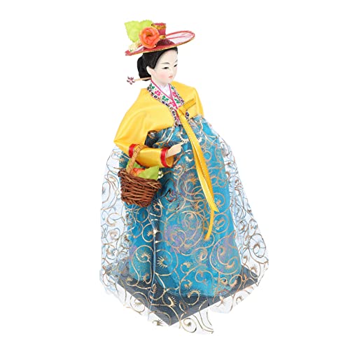 JOINPAYA Elegante Koreanische Hanbok-kleiderpuppe Von 12 Koreanischen Schreibtisch-Dekorationen Puppen Im Koreanischen Stil Als Souvenir für Das Wohnzimmer von JOINPAYA