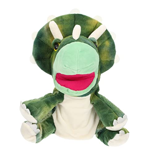 JOINPAYA handpuppe plüsch handpuppe Puppen Plüschpuppe Dinosaurierkostüm ausgestopft interaktives kinderpuppe Dinosaurier Handpuppe Interaktives Eltern-Kind- Green von JOINPAYA