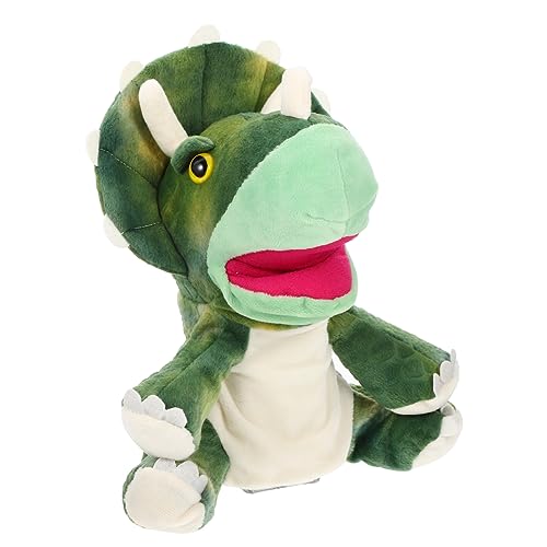 JOINPAYA Kleinkinder Spielzeug Handpuppe Plüsch Handpuppe Interaktives Puppen Pädagogisches Plushdoll Dinosaurierspielzeug Für Marionette Kinderaccessoire Kinderspielzeug Green Dino Spielzeug von JOINPAYA