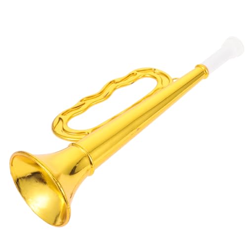 JOINPAYA kinderinstrumente Kinder musikinstrumente Kinder Bläserinstrument Kinder Musikalisches Blasinstrument Spielzeug Haushaltstrompete aus Kunststoff kleine Plastiktrompete Golden von JOINPAYA