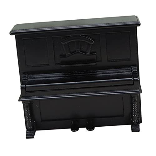 JOINPAYA simuliertes Klavier Mini Klavier Miniature Piano Dollhouse Piano Puppenhaus klein Kommode Transporter Miniatur-Klaviermodell Mini-Hausverzierung Mini- hölzern Black von JOINPAYA