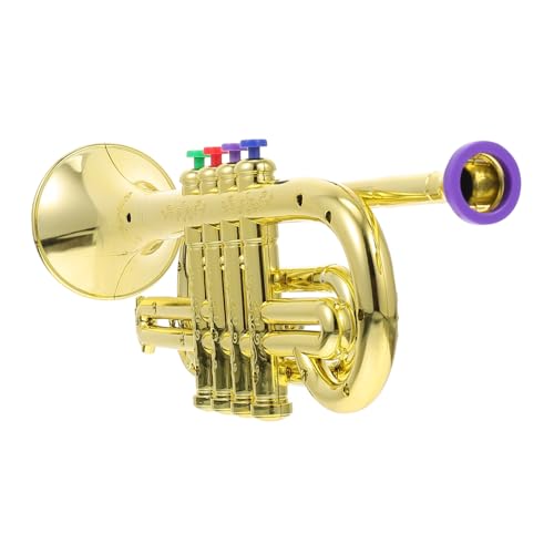 JOINPAYA simuliertes Musikinstrument- kinderinstrumente musikinstrumente für mit simulierten Instrumenten Kind Trompete Kinderspielzeug Plastik Golden von JOINPAYA