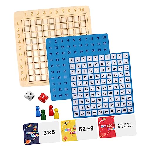 JOINPAYA Montessori Spielzeug Satz Interaktives Desktop-Spiel Kidcraft-spielset Multiplikationsspiel Spielzeug Für Kinder Spielzeug Für Kleinkinder Geburtstagsgeschenke Frühes Lernspielzeug Holz von JOINPAYA