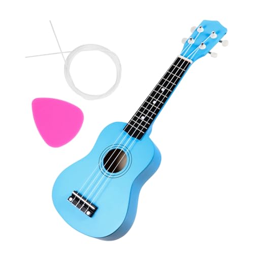 Ukulele Kinderspielzeug Kinderspielzeug Musikinstrumente Akustische Minigitarre Musikinstrument Aus Holz Holzgitarre Kindergitarre Musikspielzeug Miniinstrumente Blau JOINPAYA von JOINPAYA