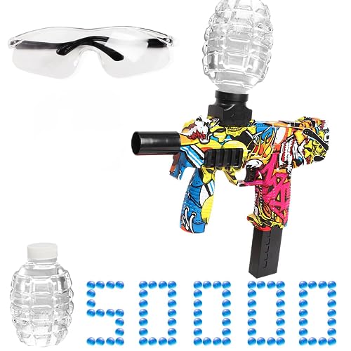 Gel Blaster,Electric Gel Ball Blasters,Automatic Splatter Blaster,50,000 with Goggles, für Outdoor-Aktivitäten – Team-Schießspiel, ab 14 Jahren von JOJOJOSDA