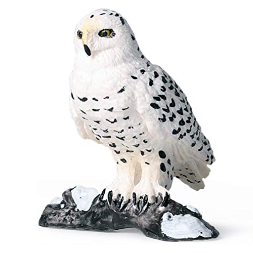 FLORMOON Vogel-Figuren – Realistische Schneeeule Tier-Spielzeug-Set – Simulierte Kunststoff-Tiermodelle Spielzeug Lernspielzeug für Mädchen Kinder Kleinkinder von JOKFEICE