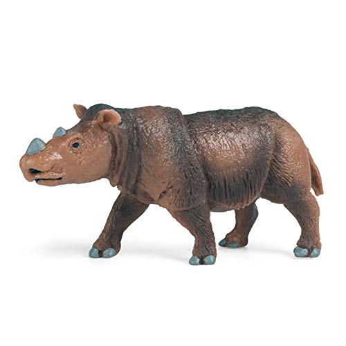 JOKFEICE Tierfiguren Realistic Plastic Sumatra-Nashorn Science Project, Learning Educational Toys, Birthday Gift, Cake Topper for Kids Toddlers von JOKFEICE