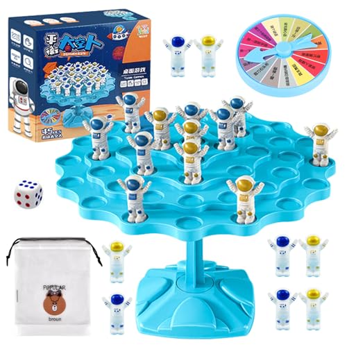 JOKILY Balance Spiel Brettspiele,Frosch Balance Zählspielzeugwaage, Astronaut Balance Brettspiel,Zählen und Rechnen Lernspielzeug, Kinderspielzeug Geschenk für Jungen Mädchen Geburtstag ab 3 Jahre (B) von JOKILY