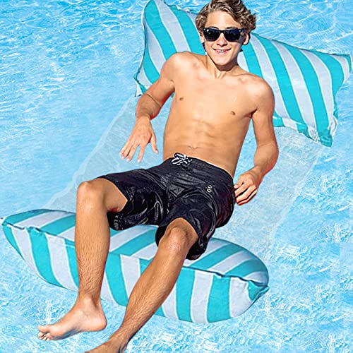 JOKILY Wasser Hängematte, Aufblasbares Wasserhängematte, Schwimmhängematte, 4 in 1 Schwimmmatratze Floating, Lounge Stuhl Strandmatte, Pool aufblasbare hängematte für Erwachsene und Kinder (Blau) JOKILY Wasser Hängematte, Aufblasbares Wasserhängematte, Schwimmhängematte, 4 in 1 Schwimmmatratze Floating, Lounge Stuhl Strandmatte, Pool aufblasbare hängematte für Erwachsene und Kinder (Blau) von JOKILY