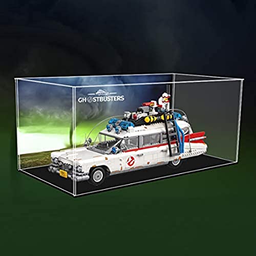 JOMIOD Acryl Schaukasten Vitrine für Lego 10274 Ghostbusters Ecto-1, Staubdichte Vitrine Transparent Acryl Vitrine Schaukasten Kompatibel Lego 10274 Modell - Ohne Modell Kit von JOMIOD